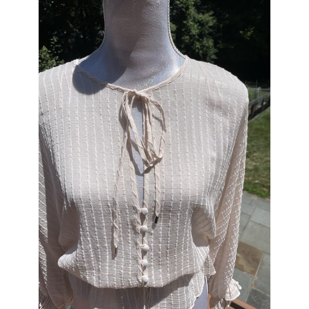 We Are Kindred Aurora Blouse Women's gauzy blouse soft girl sz 0 aussie - Picture 5 of 12
